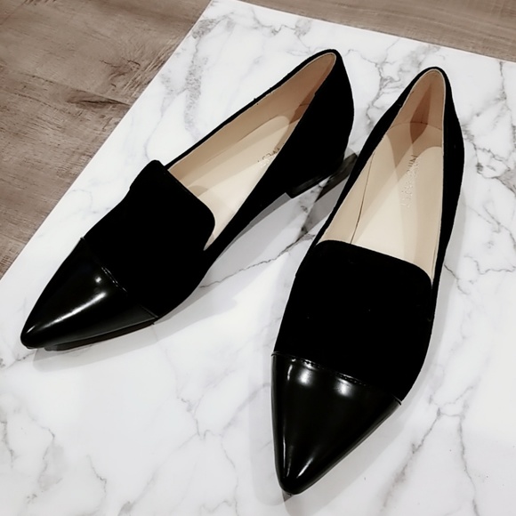 Nine West Shoes - Nine West Pointed Leather Loafer Flats